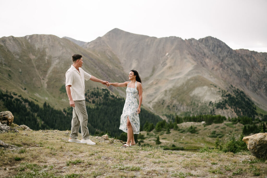 Colorado proposal photography in loveland pass
