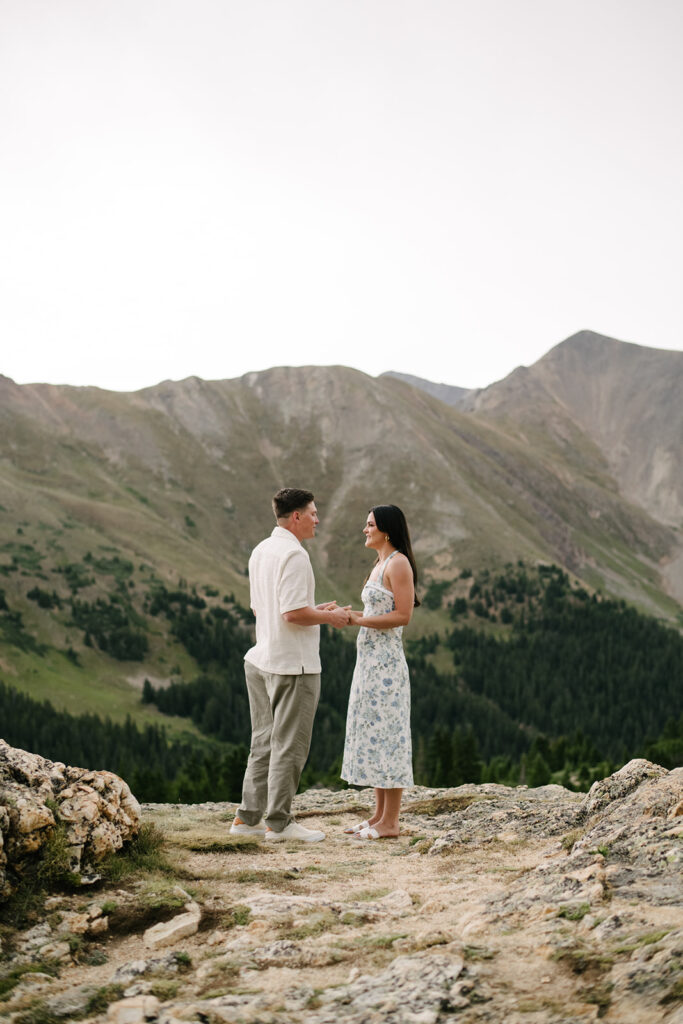 Colorado proposal photography in loveland pass
