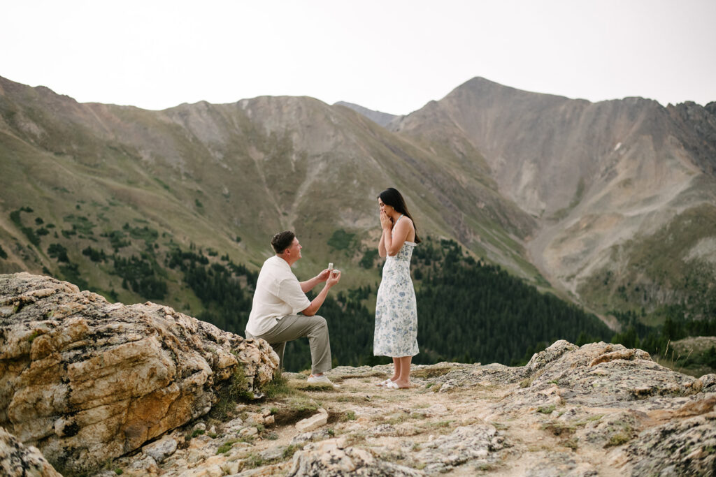 Colorado proposal photography in loveland pass
