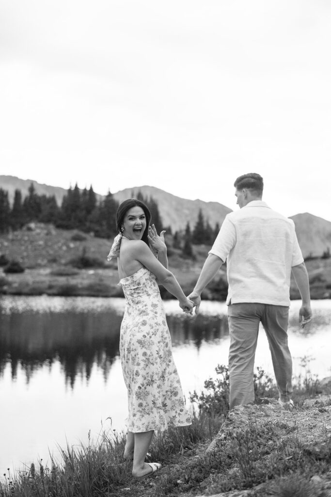 Colorado engagement photography in loveland pass
