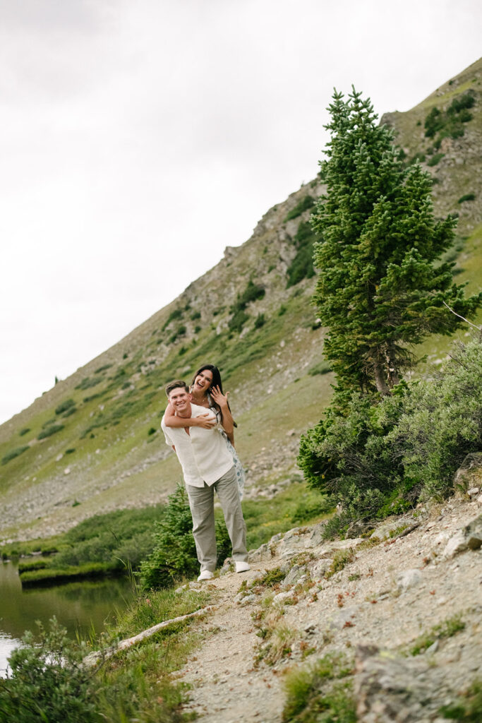 Colorado engagement photography in loveland pass
