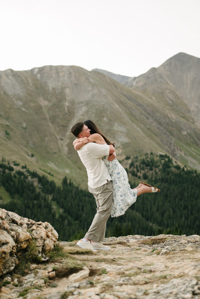 Colorado proposal photography in loveland pass
