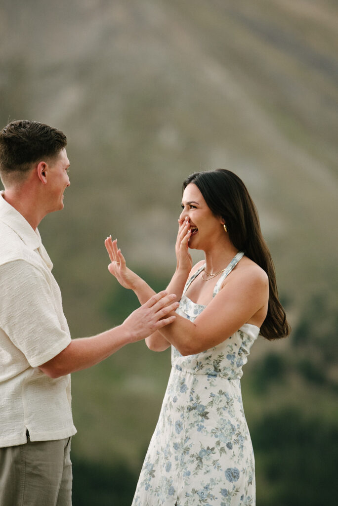 Colorado proposal photography in loveland pass
