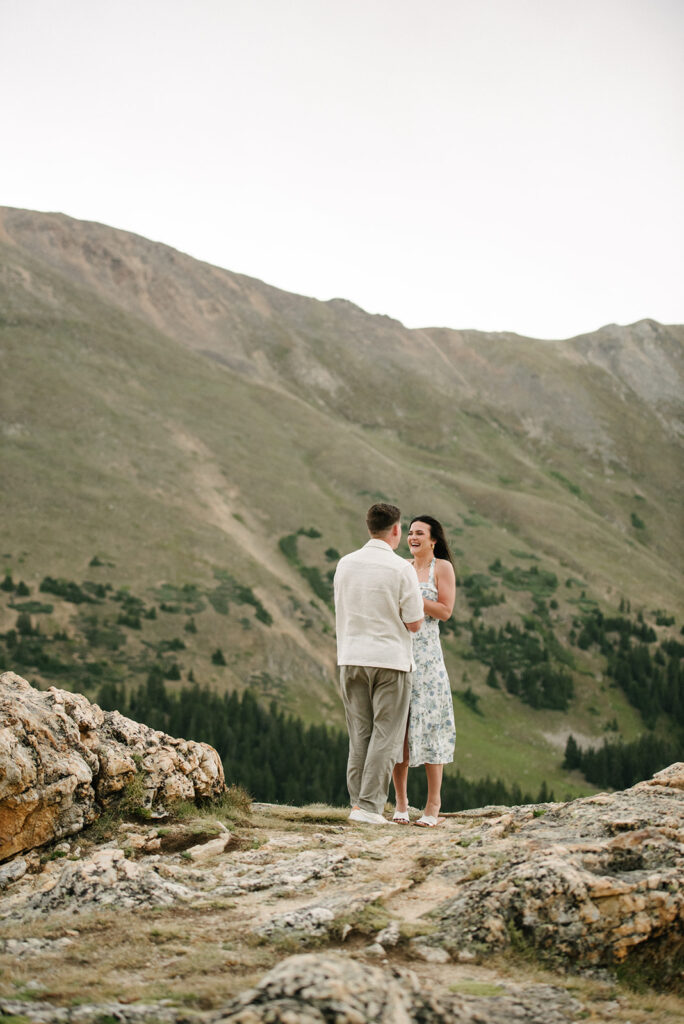 Colorado proposal photography in loveland pass
