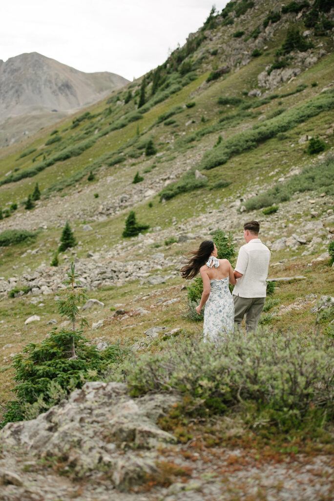 Colorado engagement photography in loveland pass
