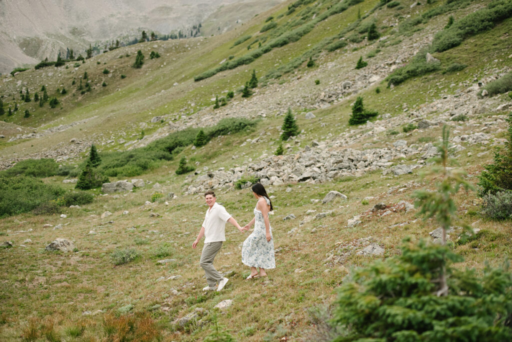 Colorado engagement photography in loveland pass
