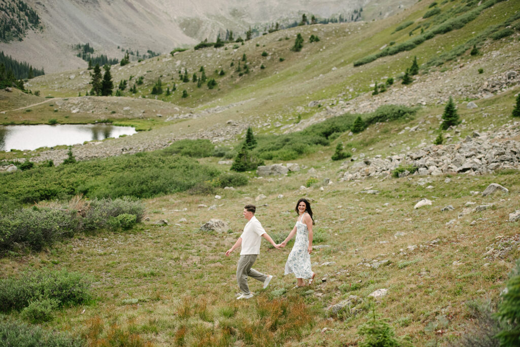 Colorado engagement photography in loveland pass
