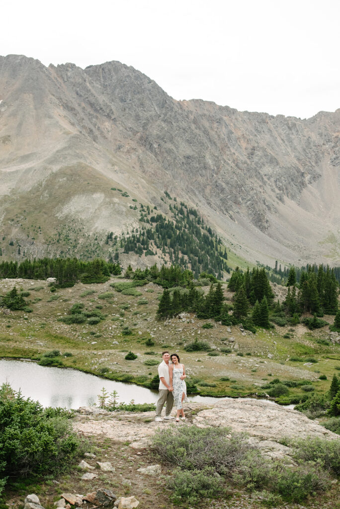 Colorado engagement photography in loveland pass
