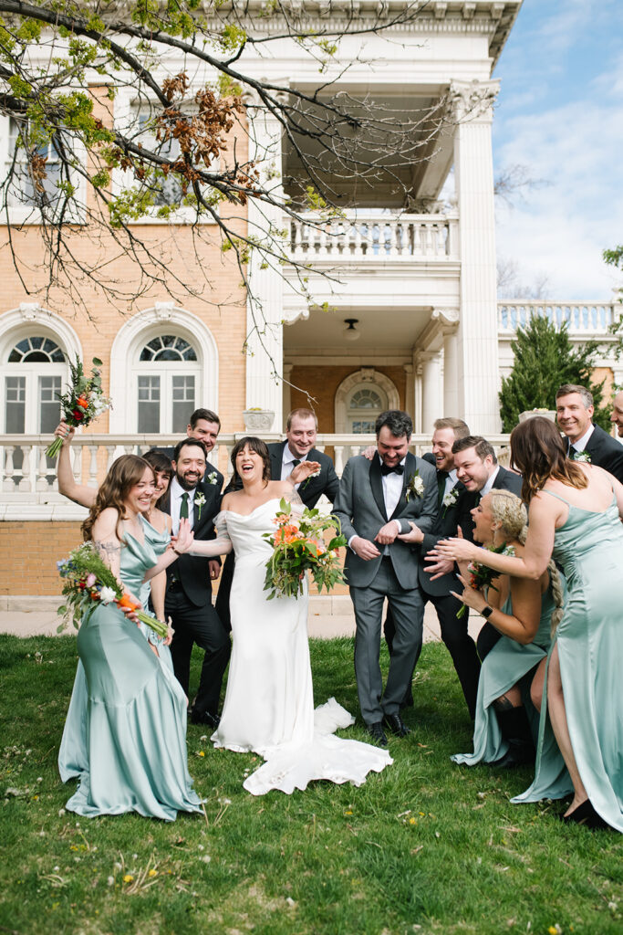 documentary style wedding photography at Grant Humphreys Mansion wedding 
