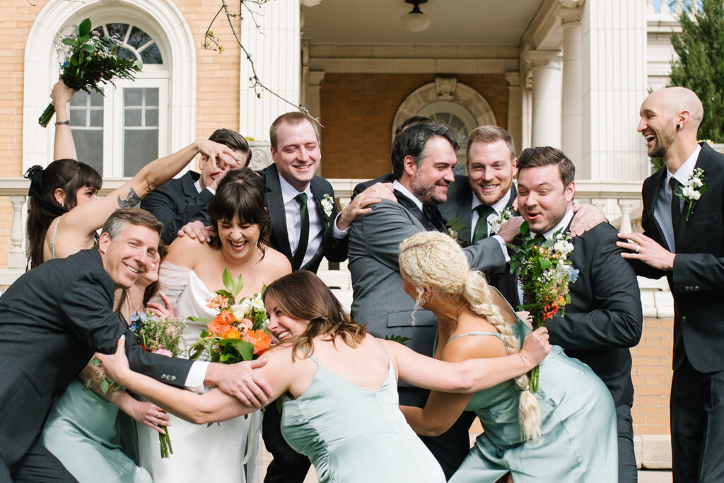 documentary style wedding photography at Grant Humphreys Mansion wedding 