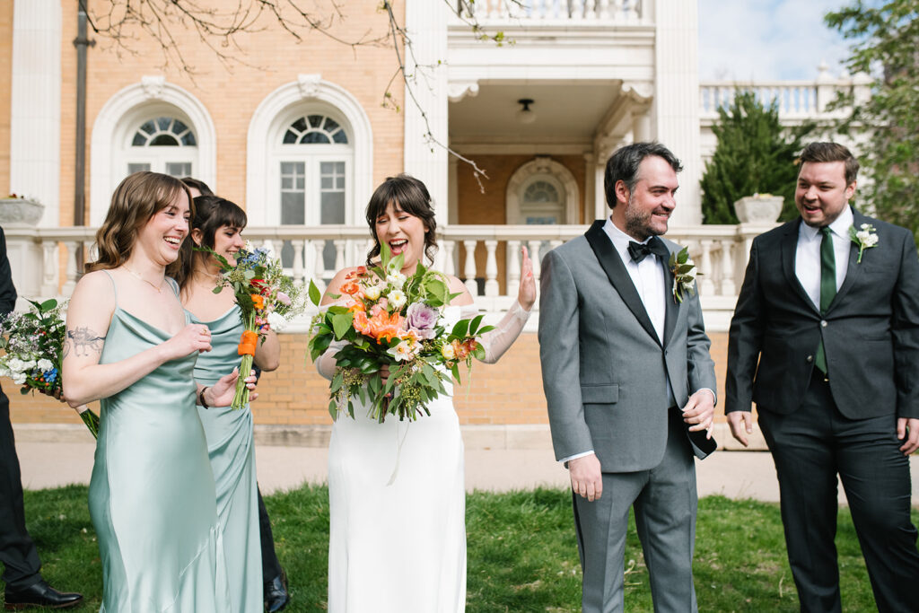 documentary style wedding photography at Grant Humphreys Mansion wedding 
