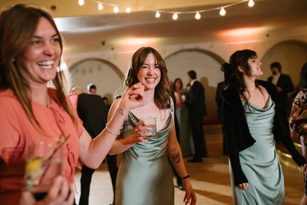 reception dance floor photography in historic wedding venue in downtown denver
