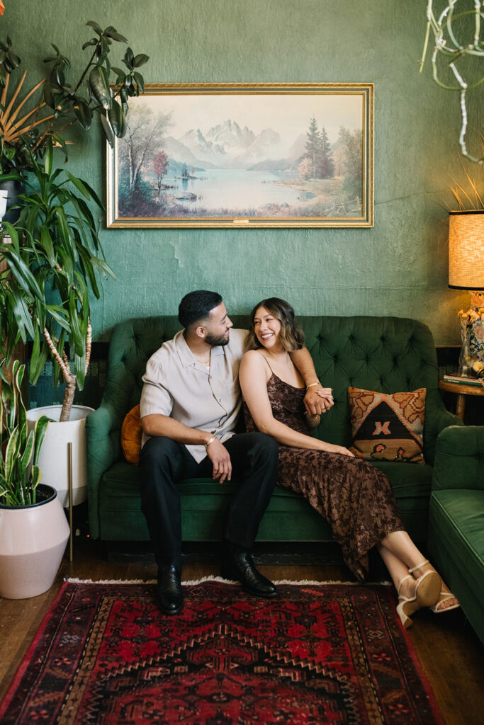Intimate Fort Greene Bar engagement photos by Jennise Burgos Photography
