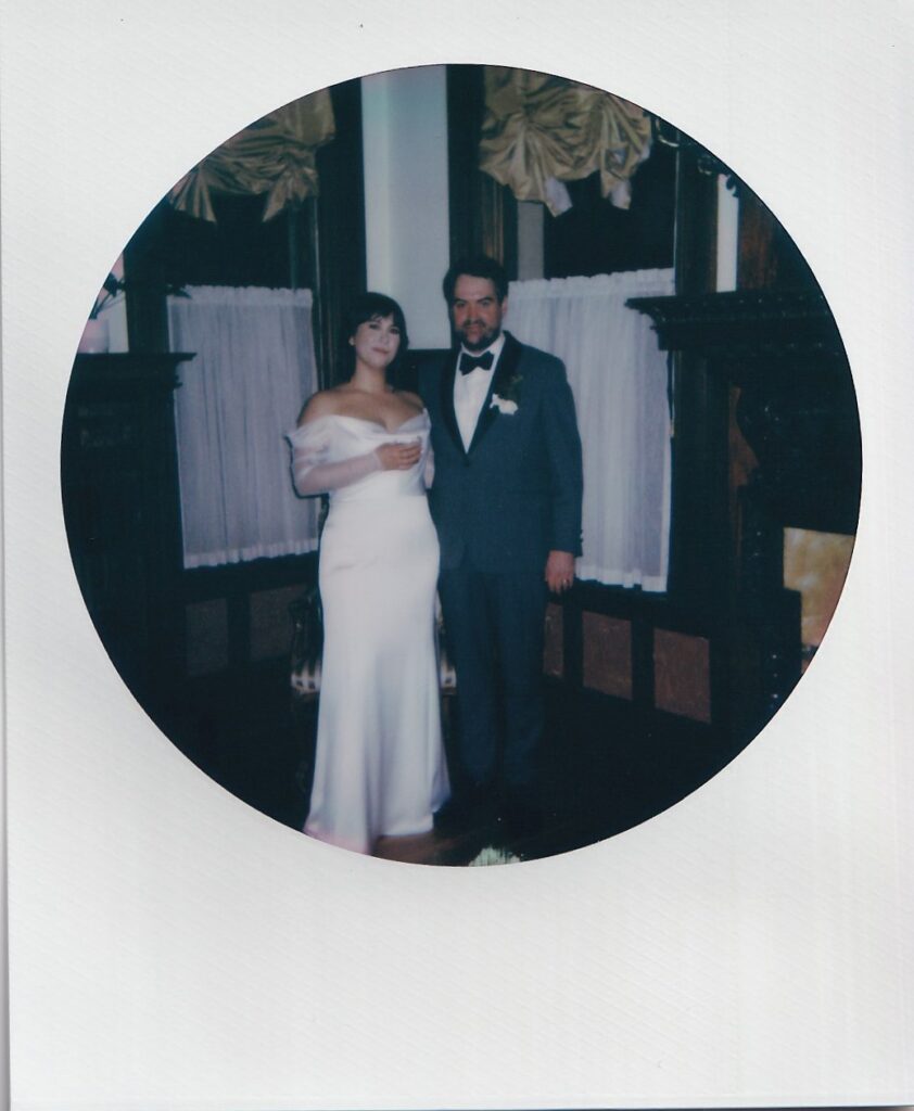 polaroid wedding photographer from a denver wedding photographer at grant Humphreys mansion venue