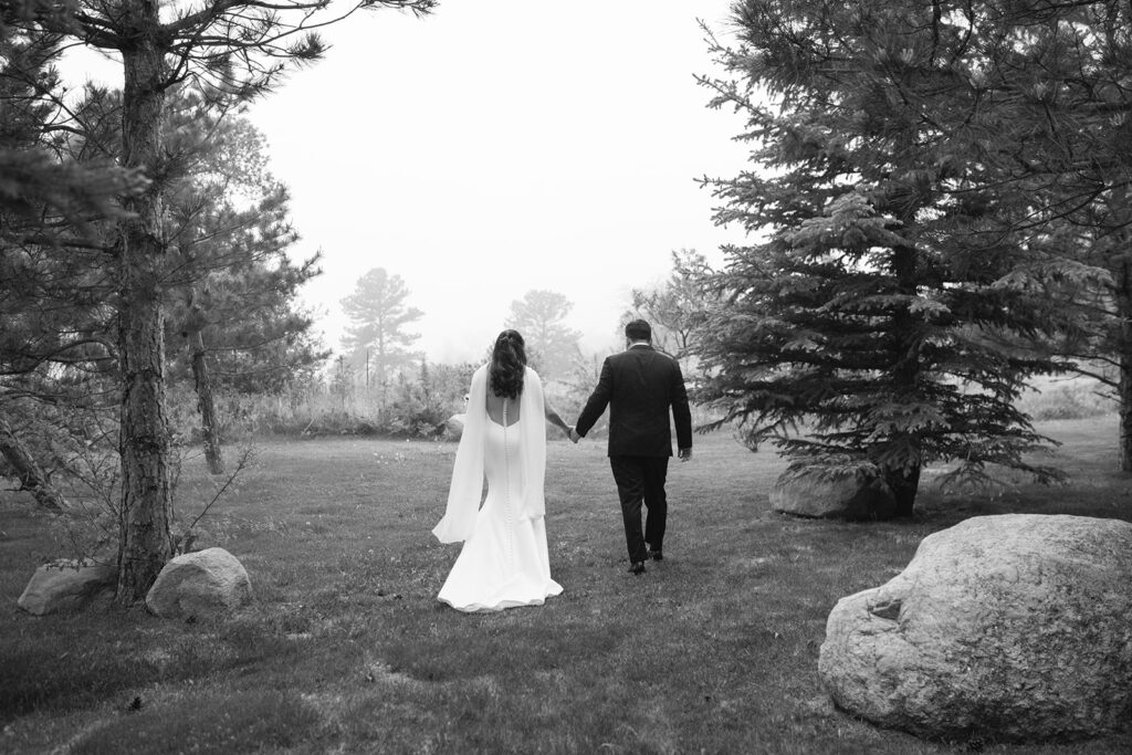Romantic springtime portrait of the couple at The Greenbriar Inn wedding.