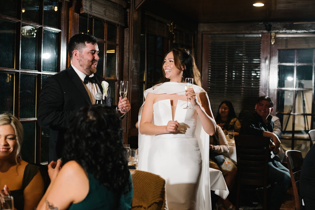documentary and candid moment of the bride during a rainy spring wedding at the greenbriar inn wedding venue