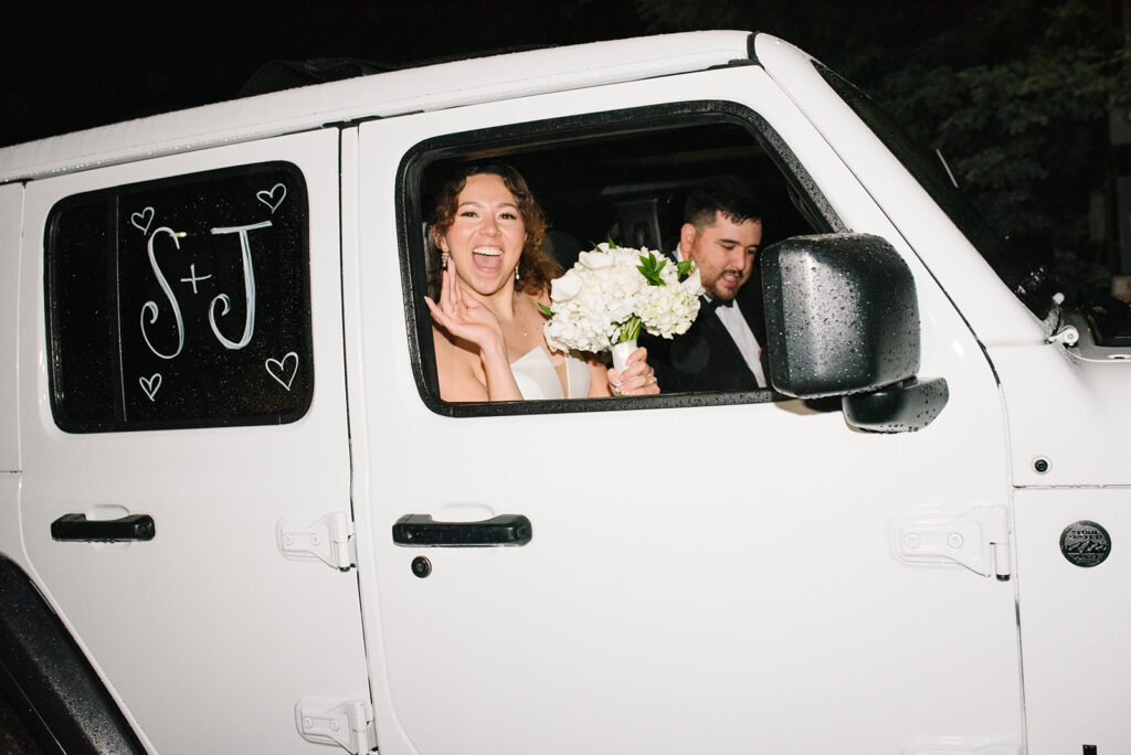 candid photo of guests dancing late into the night at The Greenbriar Inn wedding.