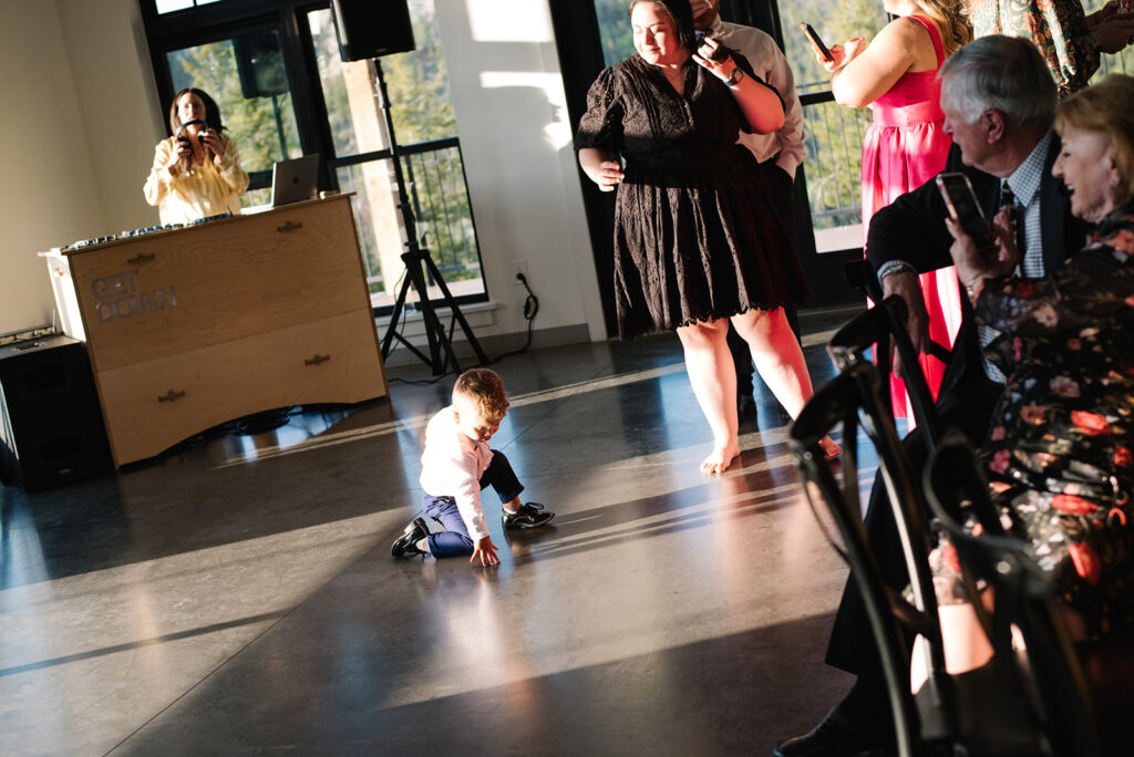 candid and documentary dance floor photos at north star gathering summer wedding