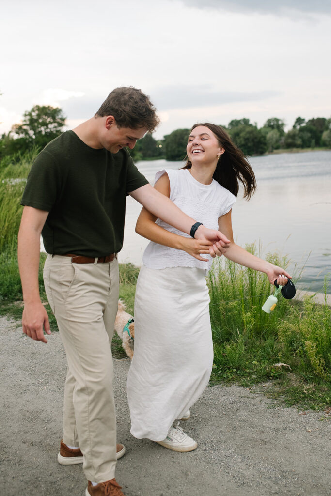 denver proposal photographer  capturing at Washington Park proposal