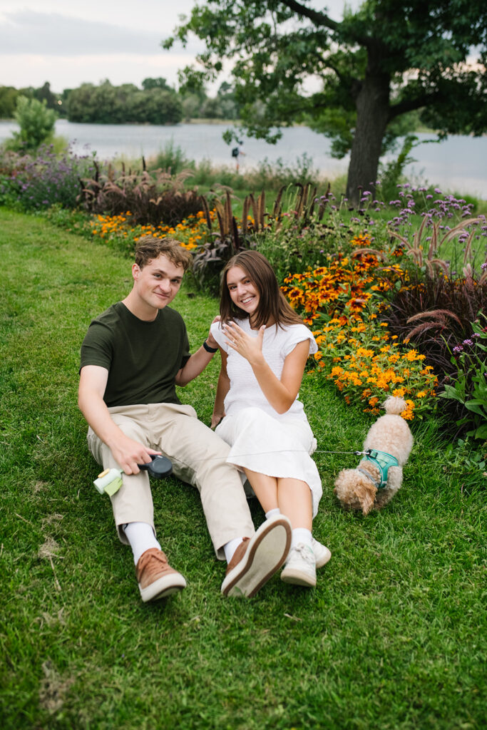 denver proposal photographer  capturing at Washington Park proposal