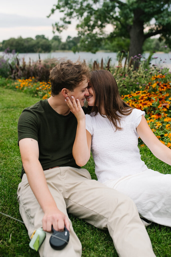 denver proposal photographer  capturing at Washington Park proposal