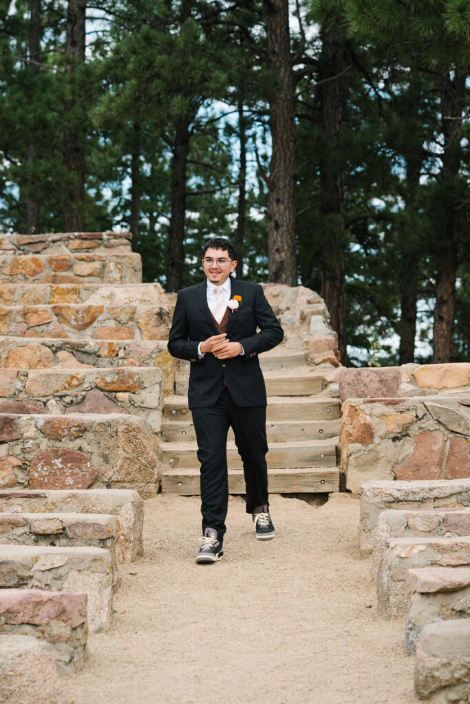 Sunrise Amphitheater Boulder elopement and wedding 