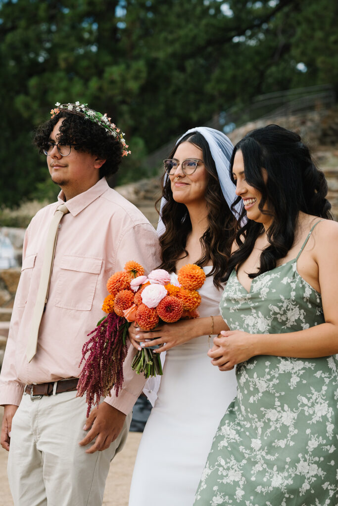 Sunrise Amphitheater Boulder elopement and wedding 