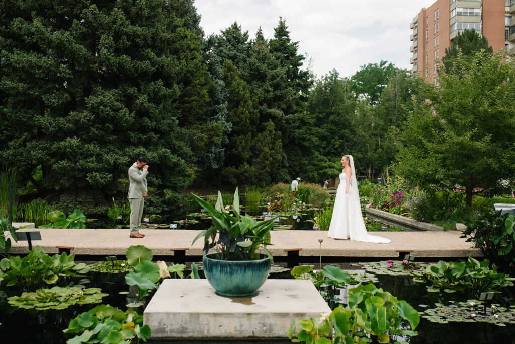 Weddng look first at the denver botancial gardens