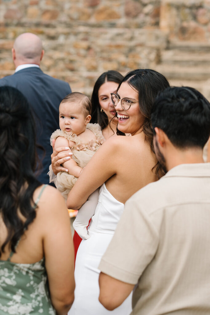 candid moments with bride and groom from a Sunrise Amphitheater elopement 
