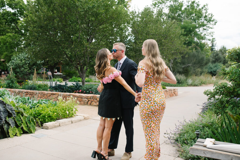 documentary wedding photography at the botancial gardens in denver colorado